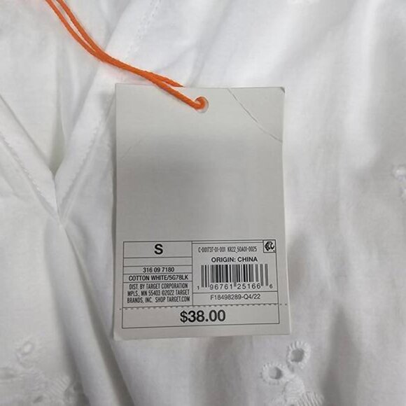 Women's Bishop 3/4 Sleeve Eyelet A-Line Dress | Knox Rose | Small - Picture 8 of 10